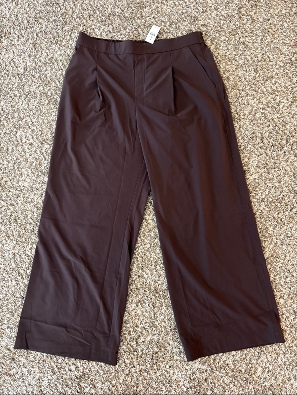 Lou & Grey pull on Wonderweave pants in chocolate brown